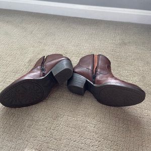 BORN brown ankle boots